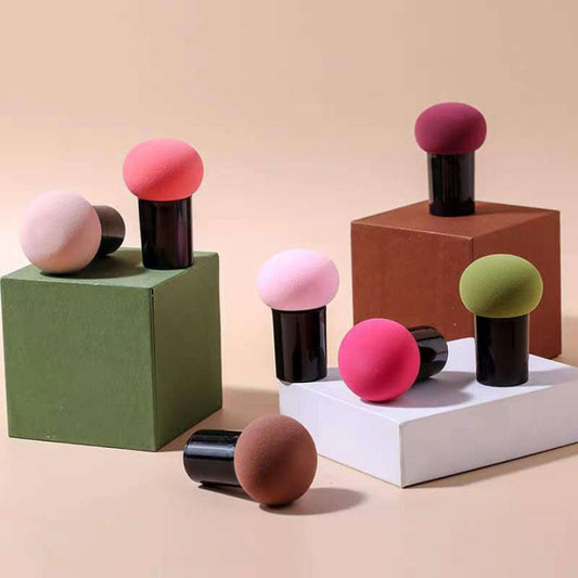 Mushroom Shape Makeup Blender, Cosmetic Foundation Puff - AAMU COSMETICS